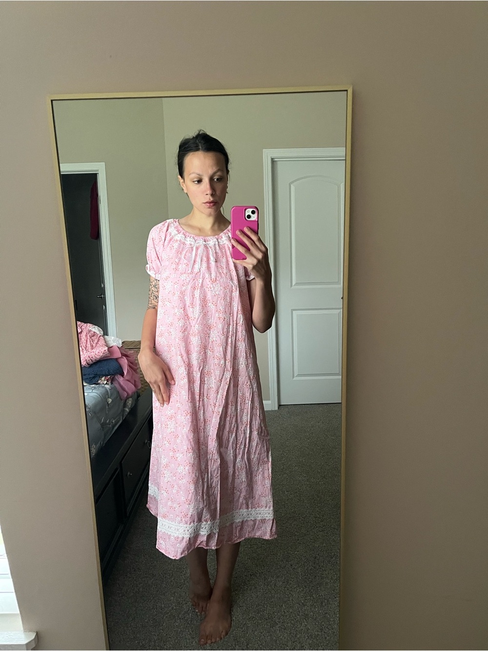 Scarlet Darkness Cottagecore Prairie Dress Vintage Inspired Dress Nightgown